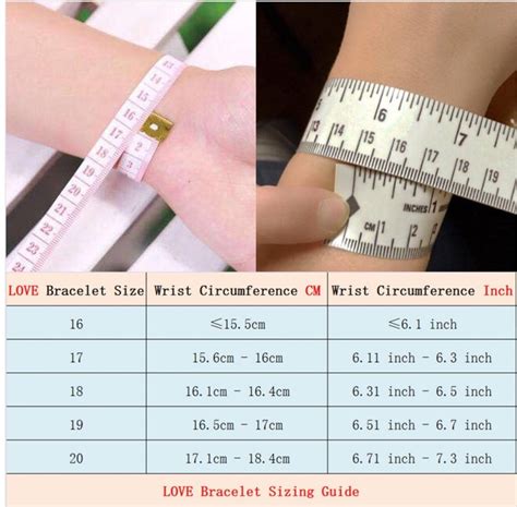 cartier bracelet sizes|cartier bracelet size chart pdf.